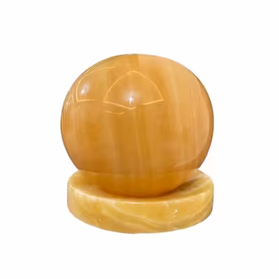 آباژور رومیزی مدل گوی سنگ مرمر کد Onyx-23