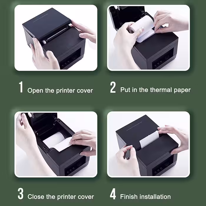 کاغذ پرینتر حرارتی هانسول مدل HA40 بسته 10 عددی