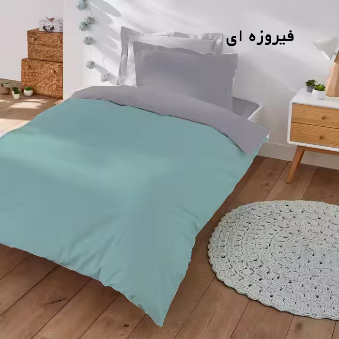 سرویس ملحفه تهران خواب مدل دورو کد 90 t یک نفره سه تکه
