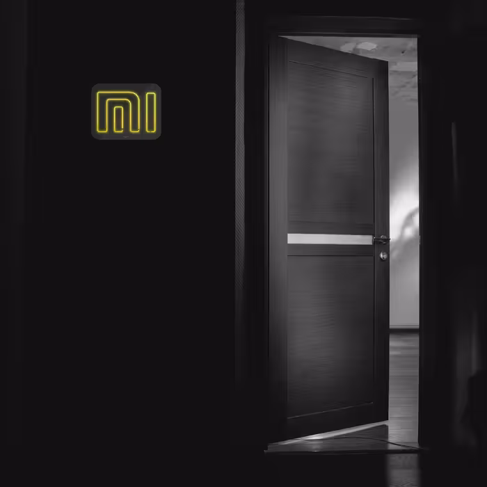 چراغ دیواری نئون دیزاین طرح Xiaomi-GL_YL
