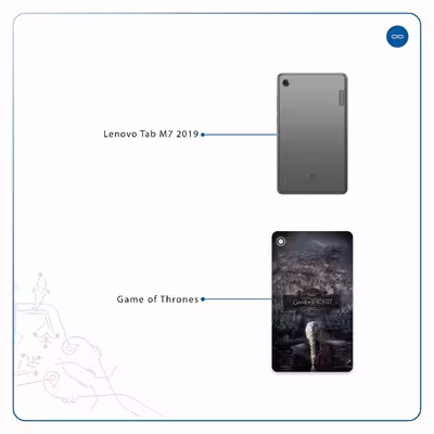 برچسب پوششی ماهوت مدل Game of Thrones مناسب برای تبلت لنوو Tab M7 2019