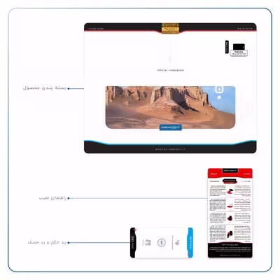 برچسب پوششی ماهوت مدل Kaloot مناسب برای تبلت سامسونگ Galaxy Tab A 10.1 2016 T580