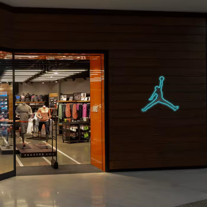 چراغ دیواری نئون دیزاین طرح Jordan_TBL