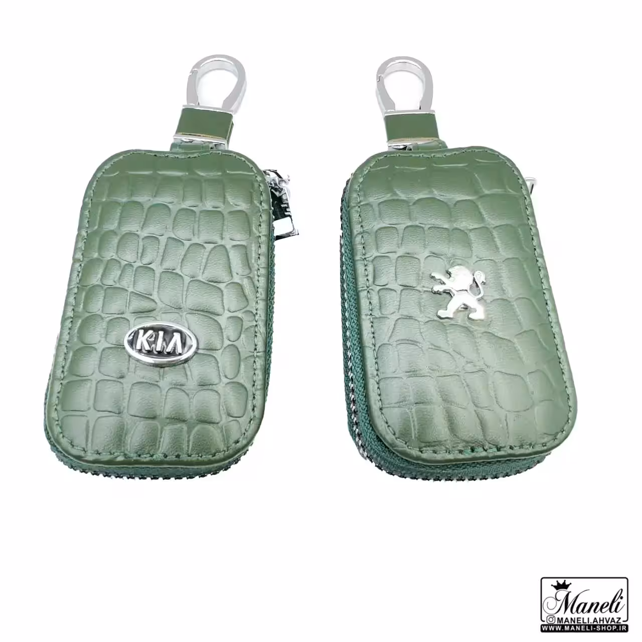 کیف ریموت و جاسوئیچی چرم | رنگ سبز | پژو و کیا 14030770