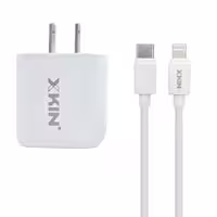 شارژر دیواری ایکس کین مدل XK-HC25 به همراه کابل تبدیل  لایتنینگ