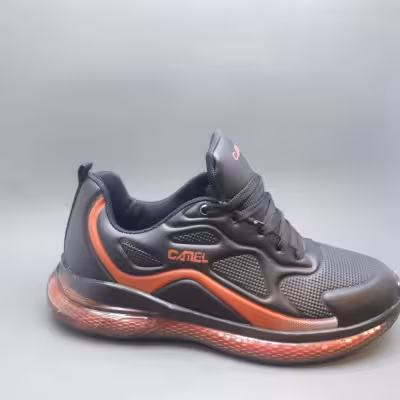 کفش اسپرت مردانه کفی ژله ای چرم صنعتی مدل کمل ازسایز41تا44