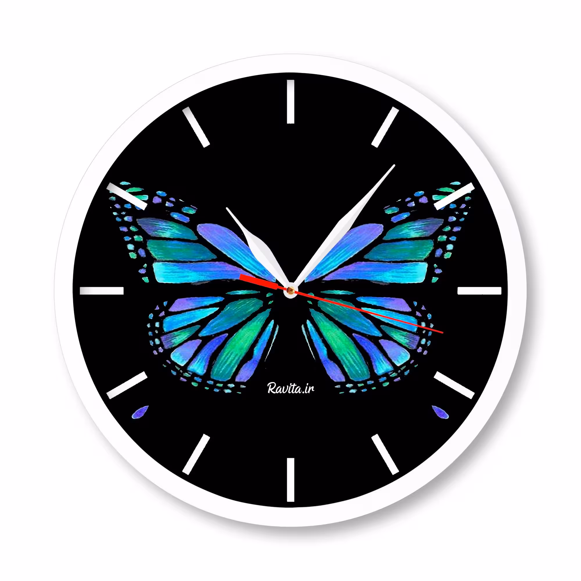 ساعت‌های دیواری راویتا طرح پروانه 1835