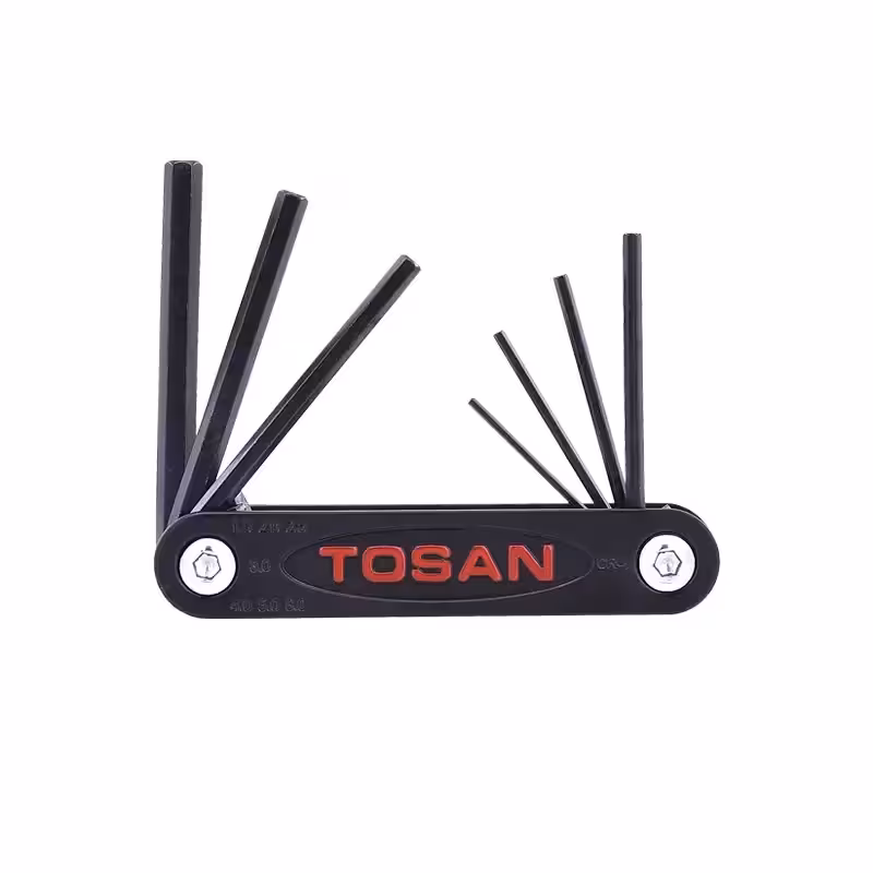 ست آلن شش‌پر چاقویی سایز 1/5 تا 6 مدل T726-N156 توسن