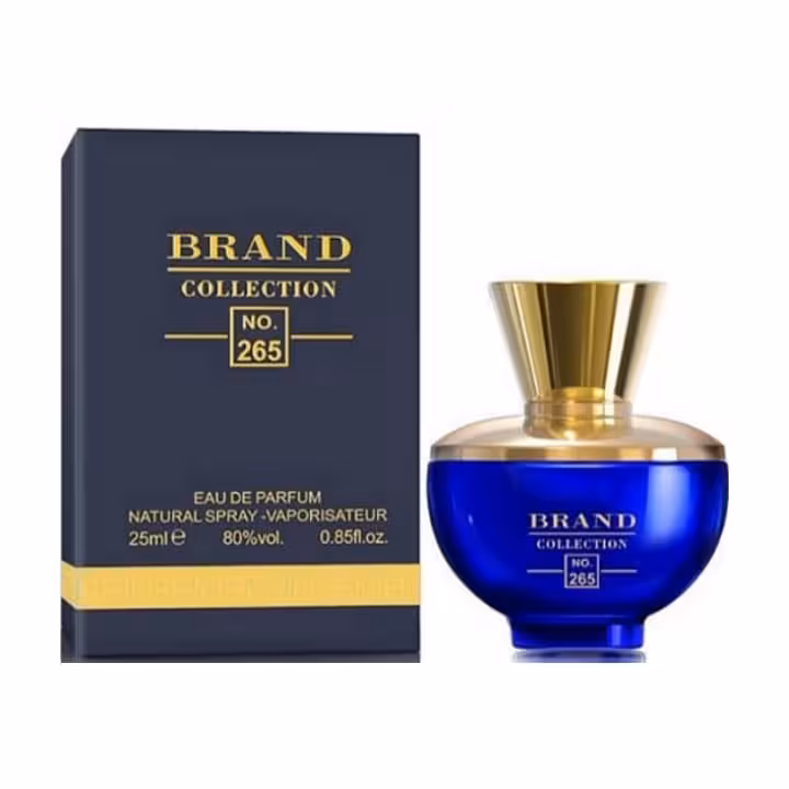 عطر جیبی حجم 25 میل شماره 265 ورساچ دیلان بلو زنانه برند کالکشن - Brand Collection