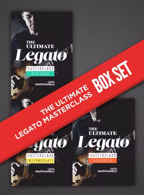 لگاتو گیتار | دورهٔ کامل Legato Masterclass Boxset با Luca Mantovanelli