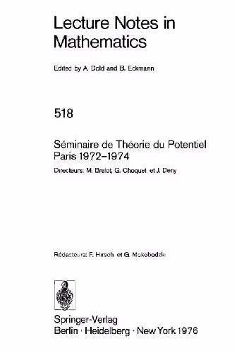 خرید و دانلود نسخه کامل کتاب Seminaire de Theorie du Potentiel Paris 1972-1974