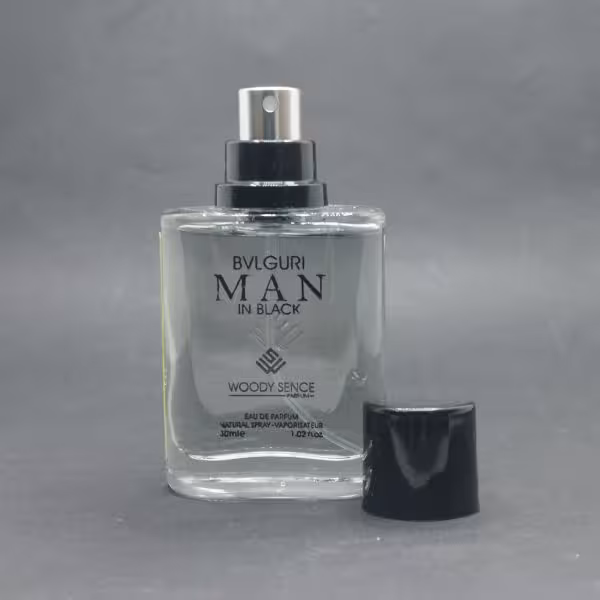 عطر جیبی وودی سنس بولگاری من بلک مردانه و زنانه حجم 30 میلی لیتر /
