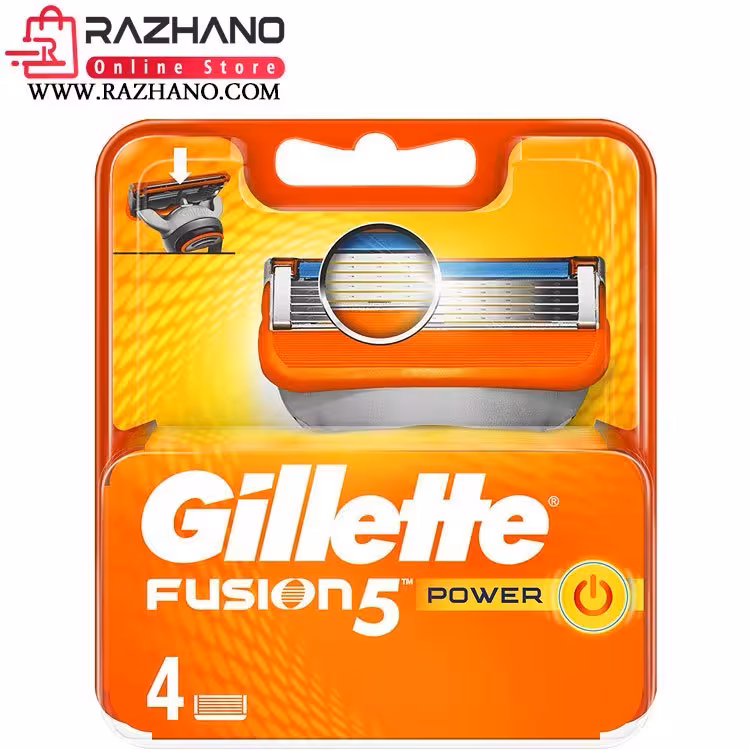 تیغ یدک 4 عددی ژیلت فیوژن پاور Gillette Fusion Power