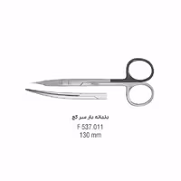 قیچی دندانه دار سر کج - falcon