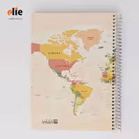 دفتر 200 برگ سیمی ایمان طرح جهان