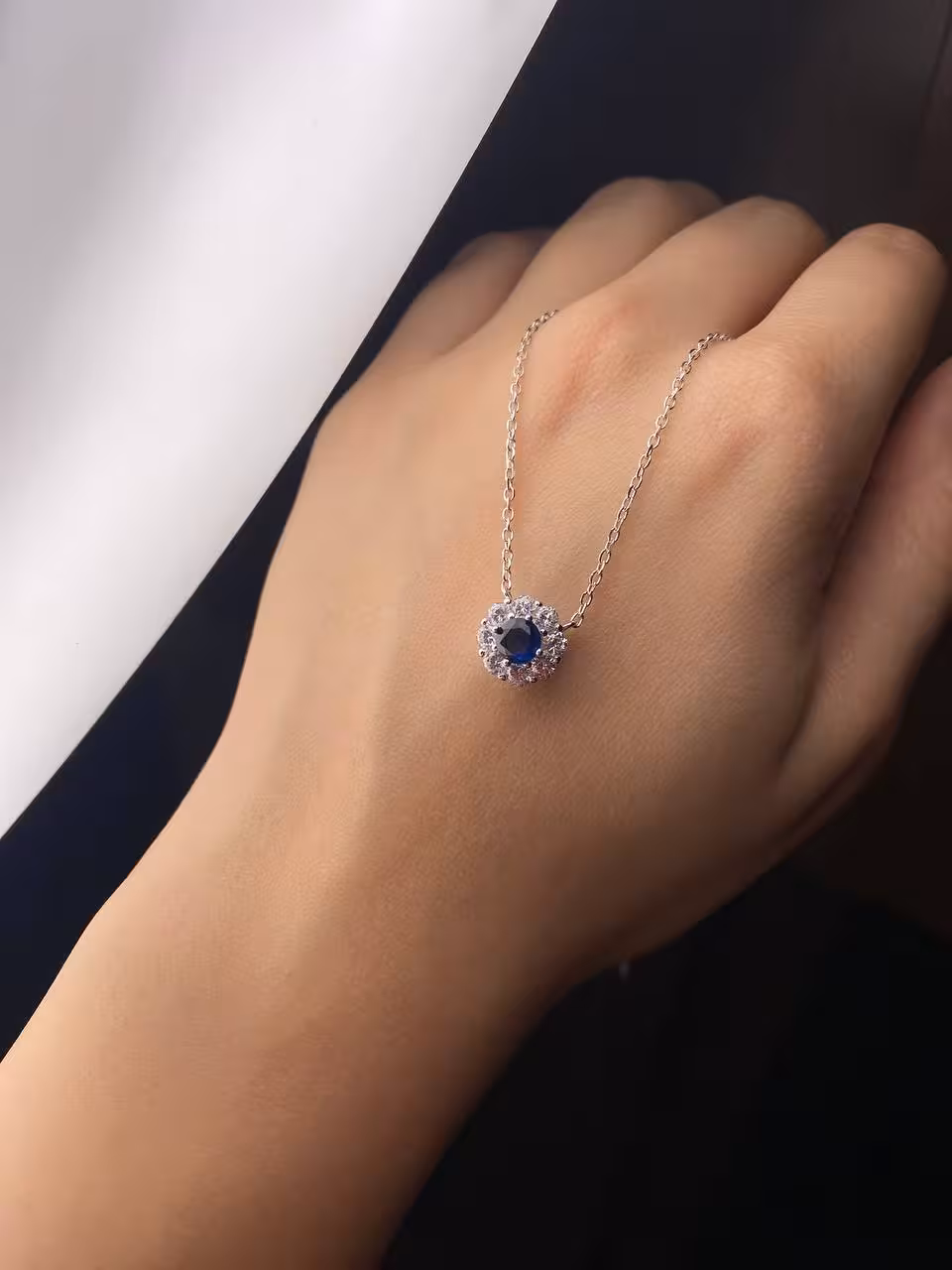 گردنبند وارداتی نقره کد 20565