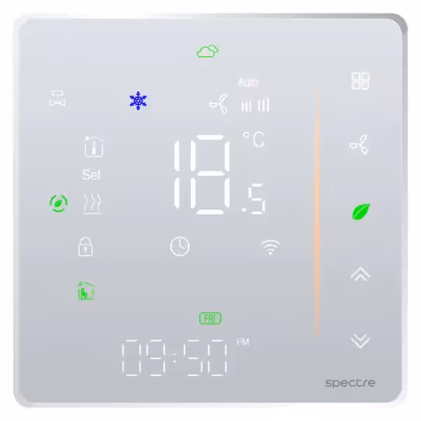 ترموستات هوشمند Ciel – سری TSR16 – فن کویل – Tuya – Wifi – دو لوله – سفید