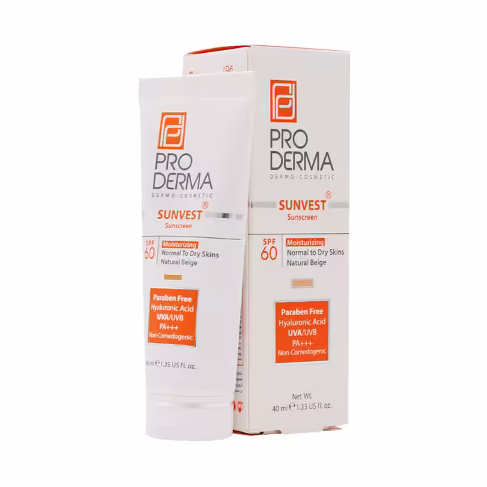 کرم ضد آفتاب و مرطوب کننده پرودرما SPF60