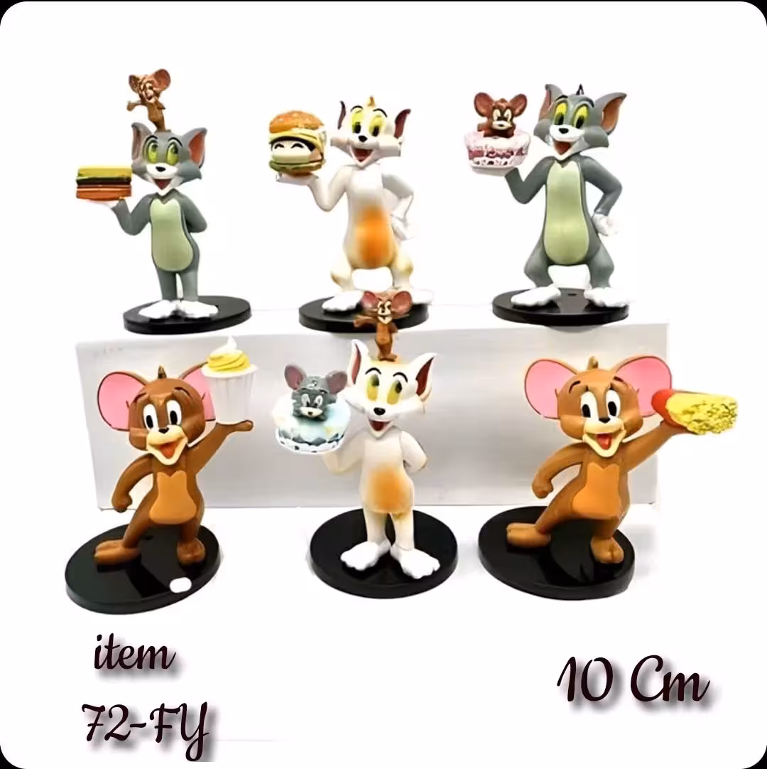 فیگور تام و جری طرح کیف تولد مجموعه 6 عددی