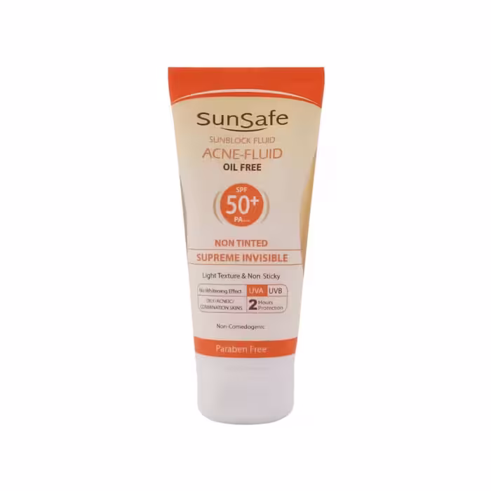 فلوئید ضد آفتاب فاقد چربی SPF50 سان سیف 50 میلی لیتر
