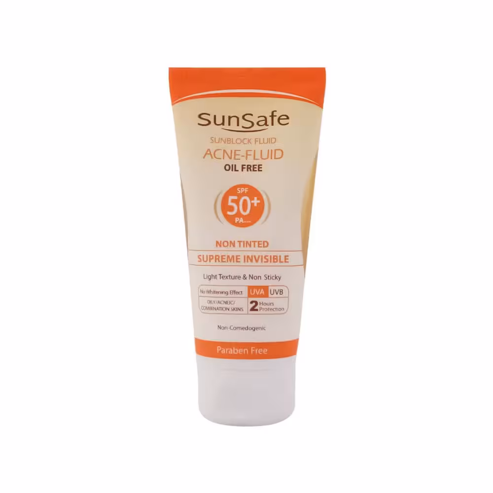 فلوئید ضد آفتاب فاقد چربی SPF50 سان سیف 50 میلی لیتر