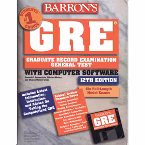 کتاب Barron's GRE_ Graduate Record Examination General Test (1997)