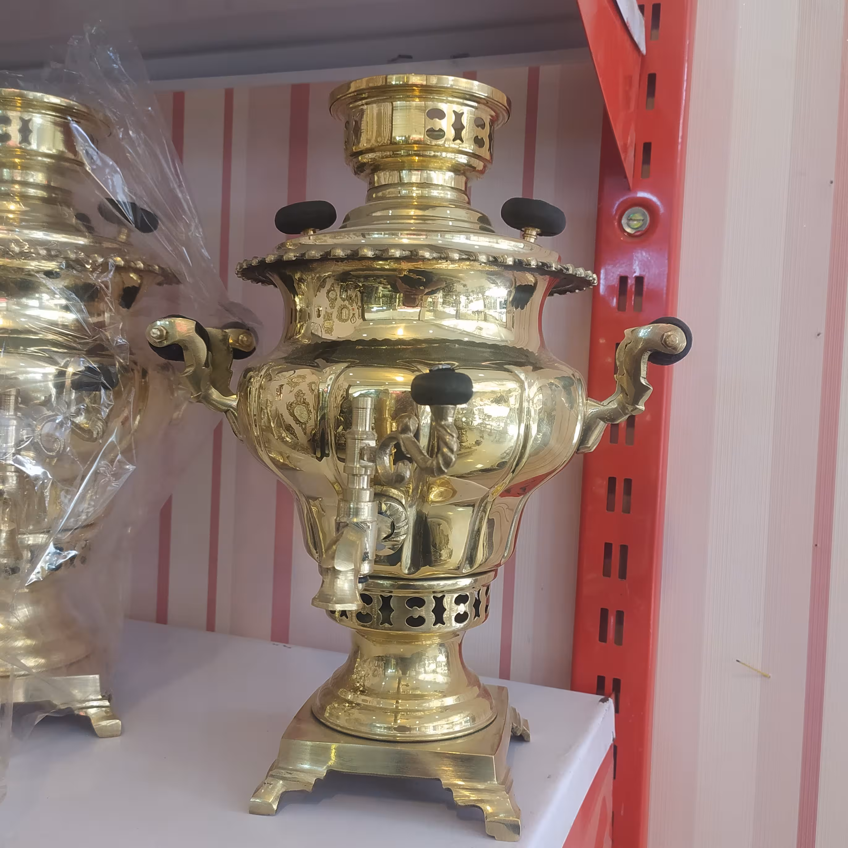 سماور سه لیتری برنجی