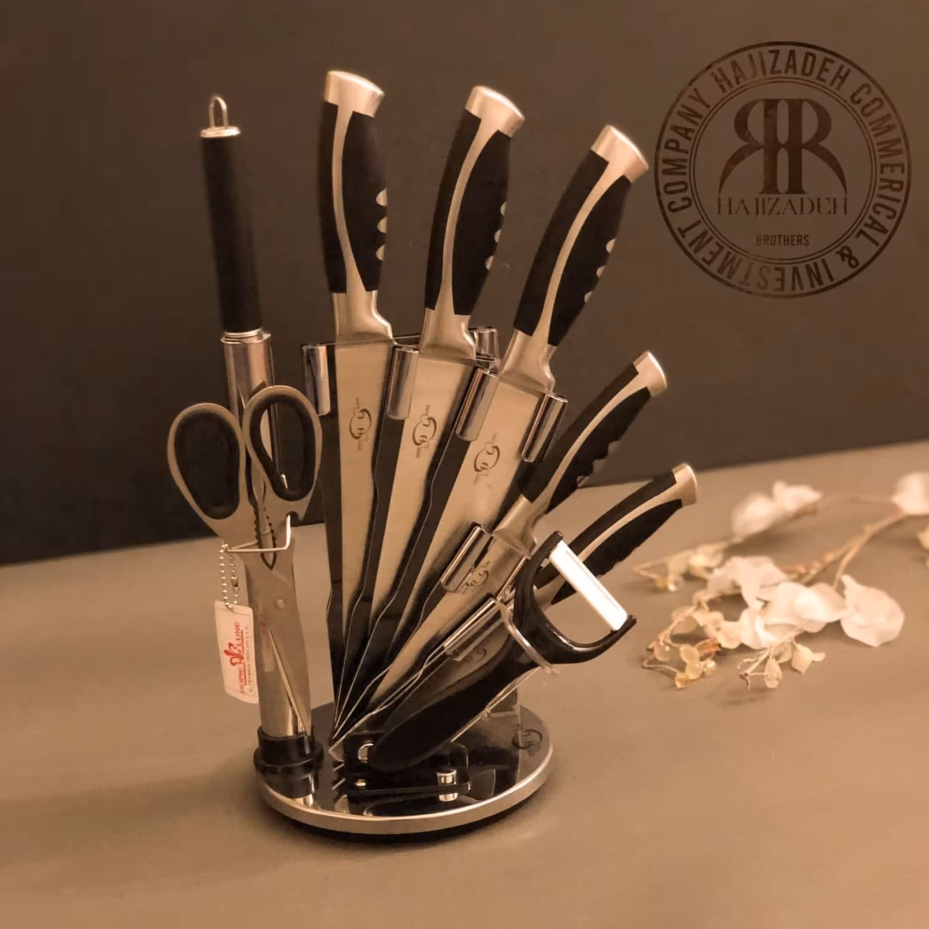 سرویس کارد و ساطور 9پارچه هوم لوکس 