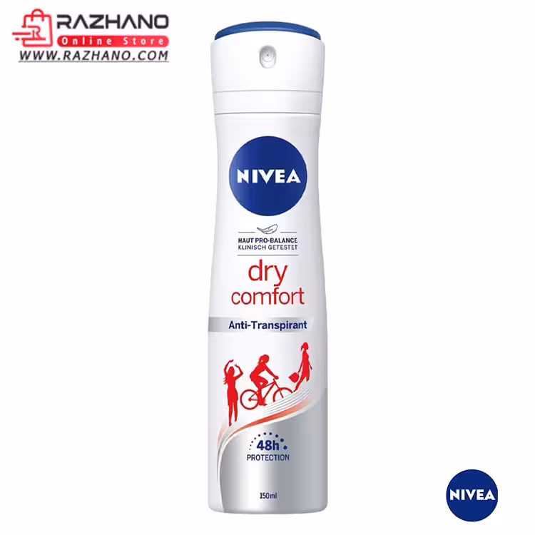 اسپری زنانه نیوا مدل درای کامفورت حجم 150 میلی لیتر