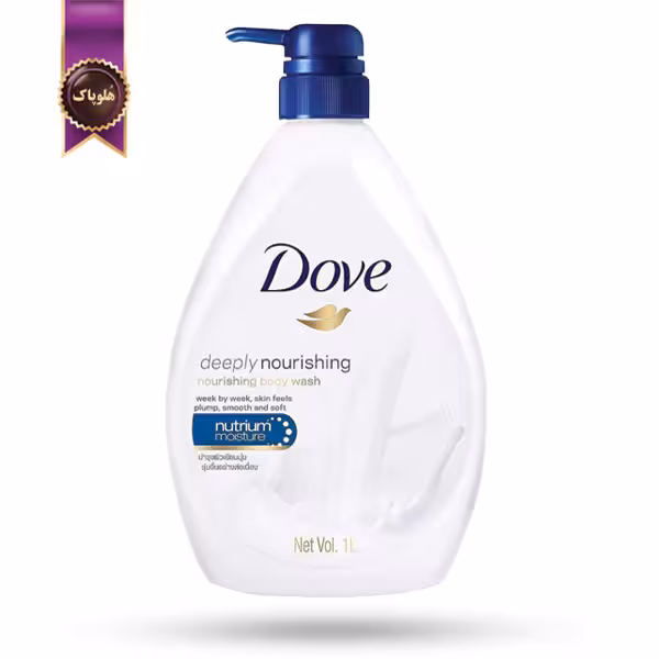 شامپو بدن داو Dove مدل تغذیه‌کننده‌ی عمیق Deeply Nourishing حجم 1 لیتر (اورجینال)