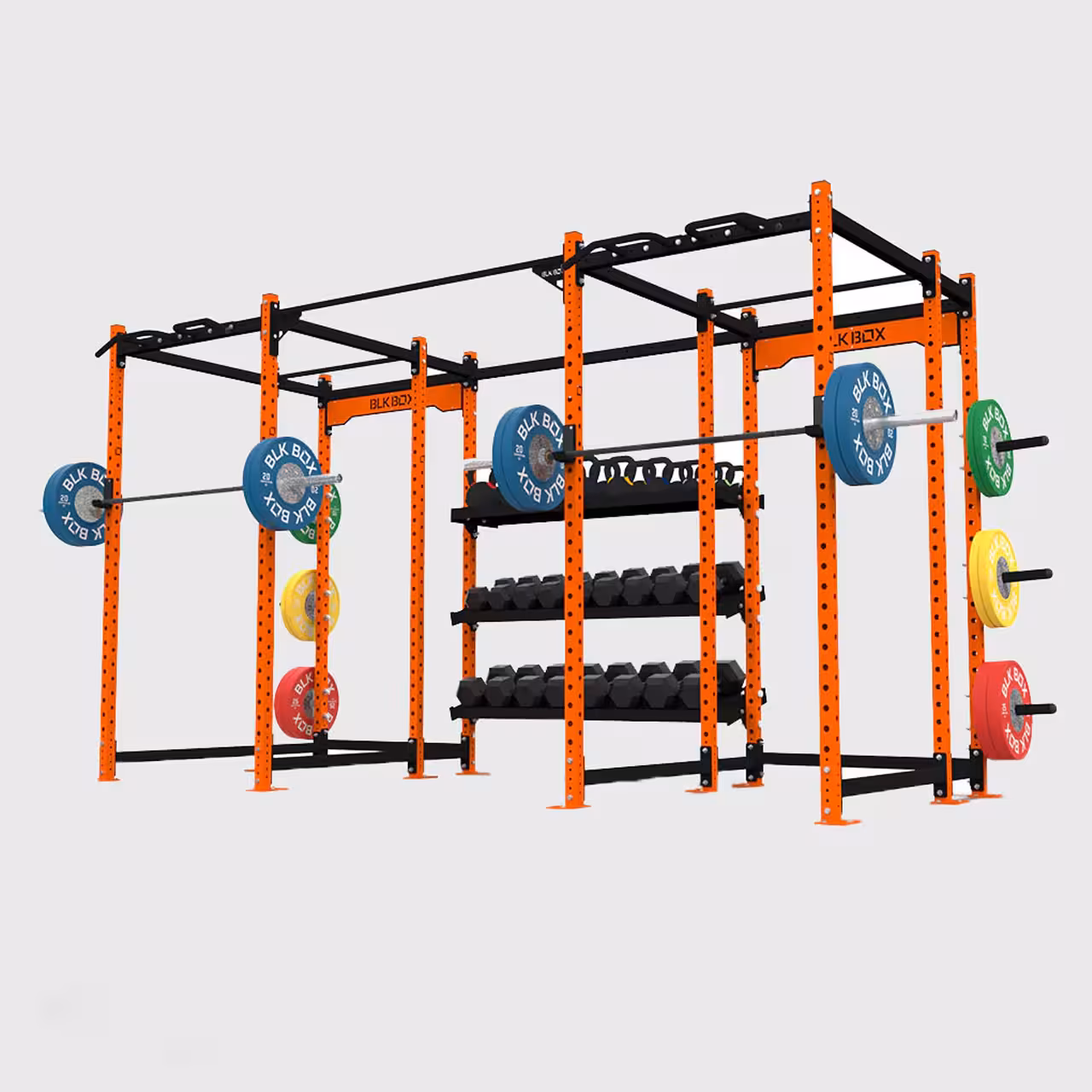 خرید سازه دو دهنه مرکزی   جایگاه دمبل و اکسسوری کد KV12300