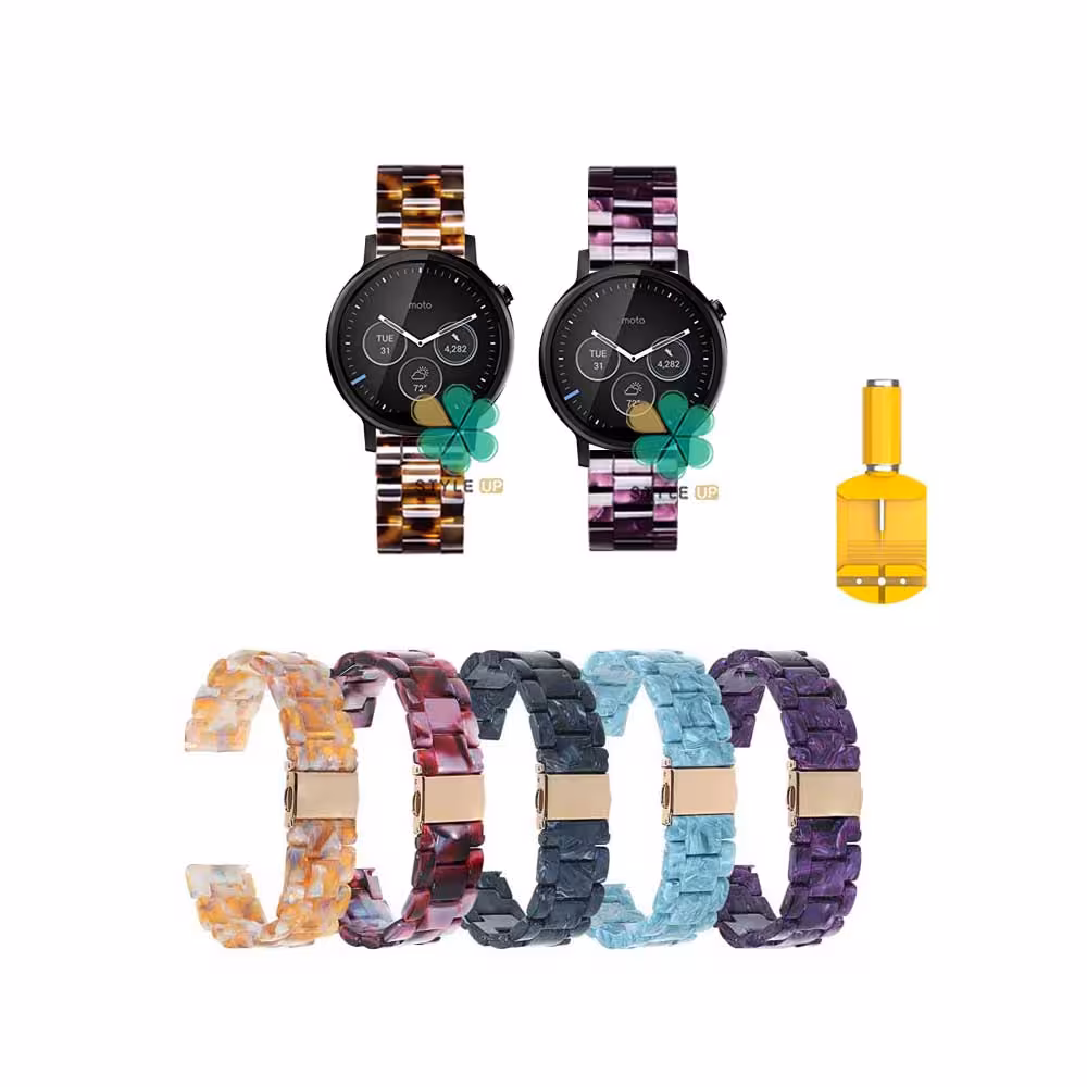 بند ساعت هوشمند موتورولا Moto 360 46mm مدل رزینی