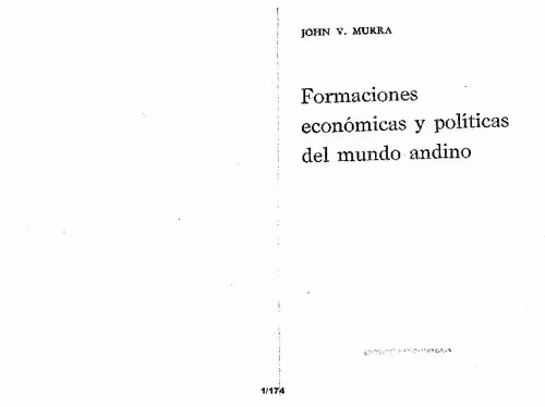 خرید و دانلود نسخه کامل کتاب Formaciones económicas y políticas del mundo andino