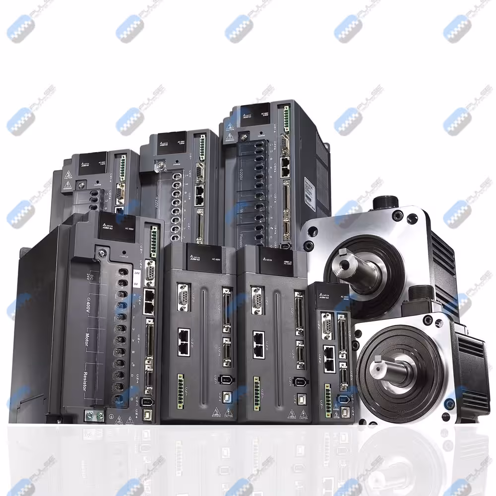 سروو 1.5KW 2000RPM ترمزدار دلتا سری A2_تکفاز 220V (پک کامل)