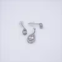 نیم ست نگین دار طلا