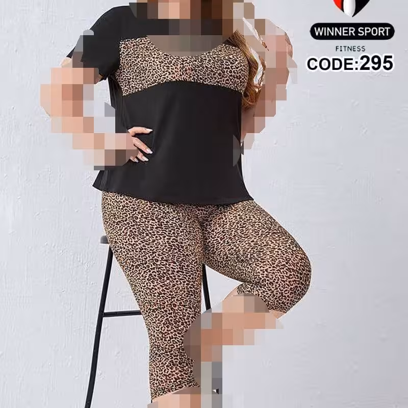 تیشرت شلوار ک پلنگی سایز بزرگ