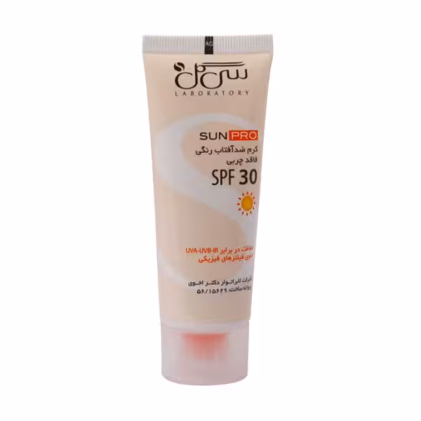 ضد آفتاب رنگی فاقد چربی سی گل SPF30 مناسب پوست های چرب و معمولی 40 میلی لیتر