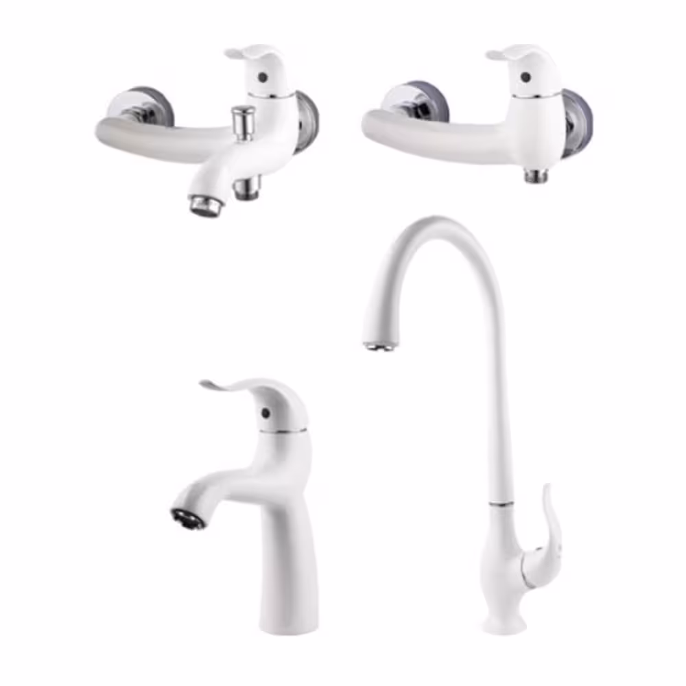 شیرآلات راسان مدل اکتاو شیری کروم