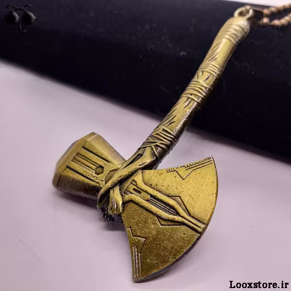 گردنبند با پلاک تبر بزرگ خیلی خفن