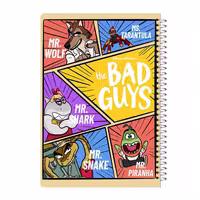 دفتر مشق 60 برگ آی چاپ مدل Bad Guys کد 162