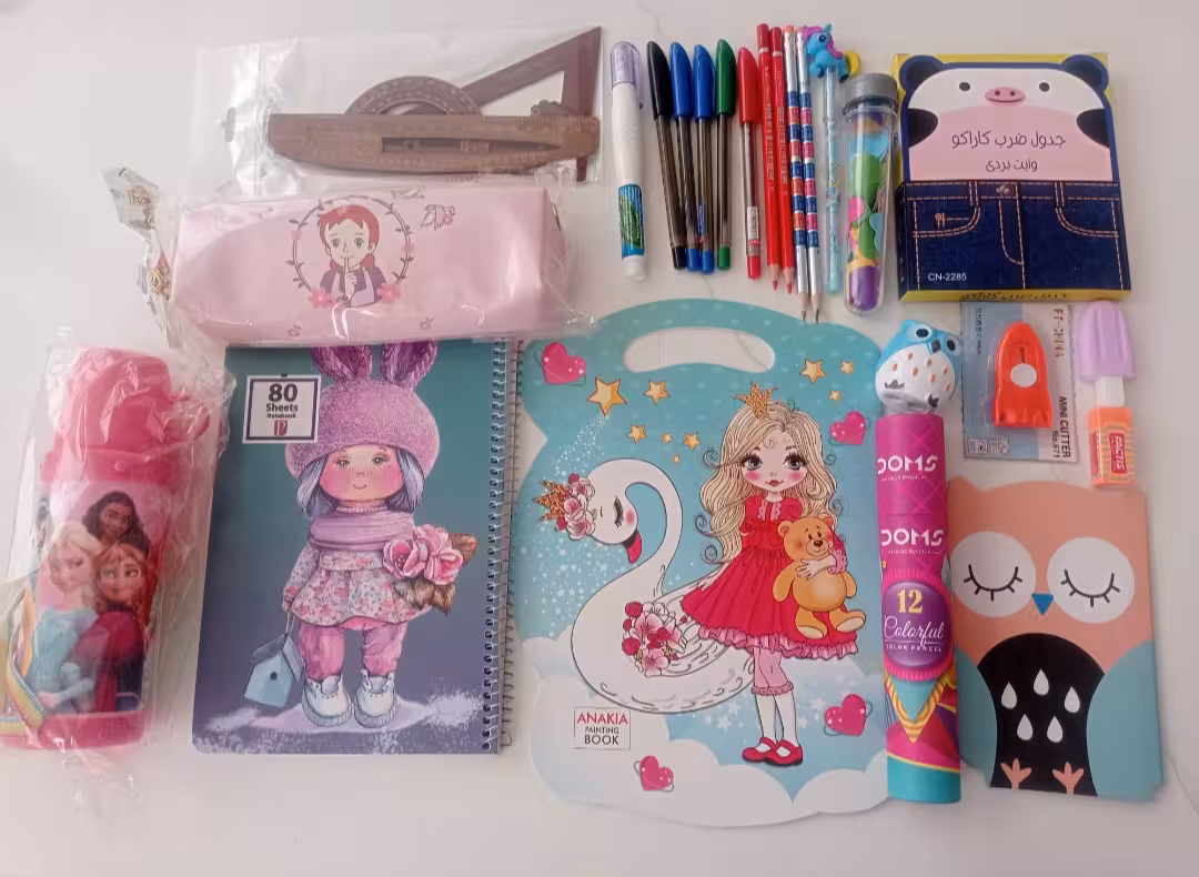 بسته لوازم تحریر سوم دبستان | دخترانه
