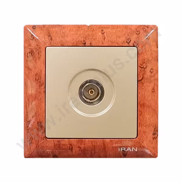 فیش آنتن مدل الیزه طرح چوب تیره میانی بژ