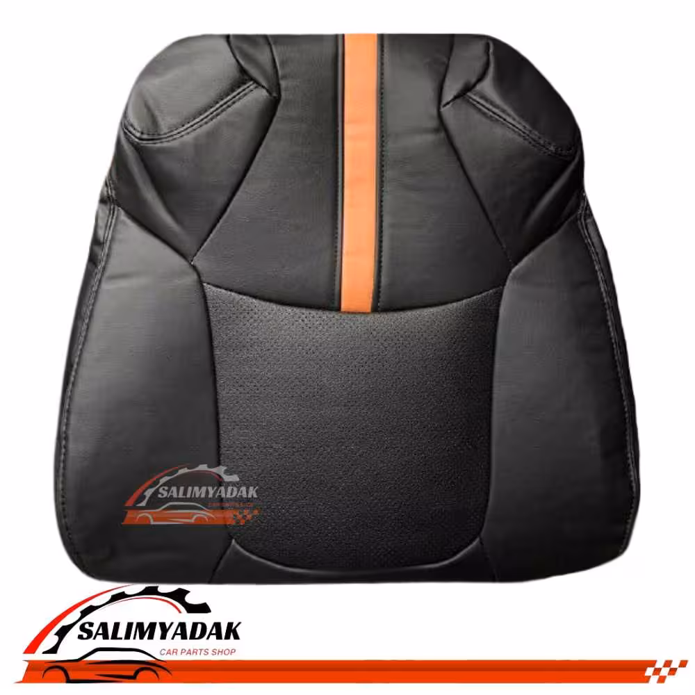 روکش صندلی تویوتا کرولا 2023-2025 مشکی نوار مارون چرم