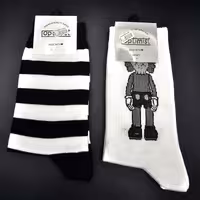 جوراب فانتزی سیاه و سفید