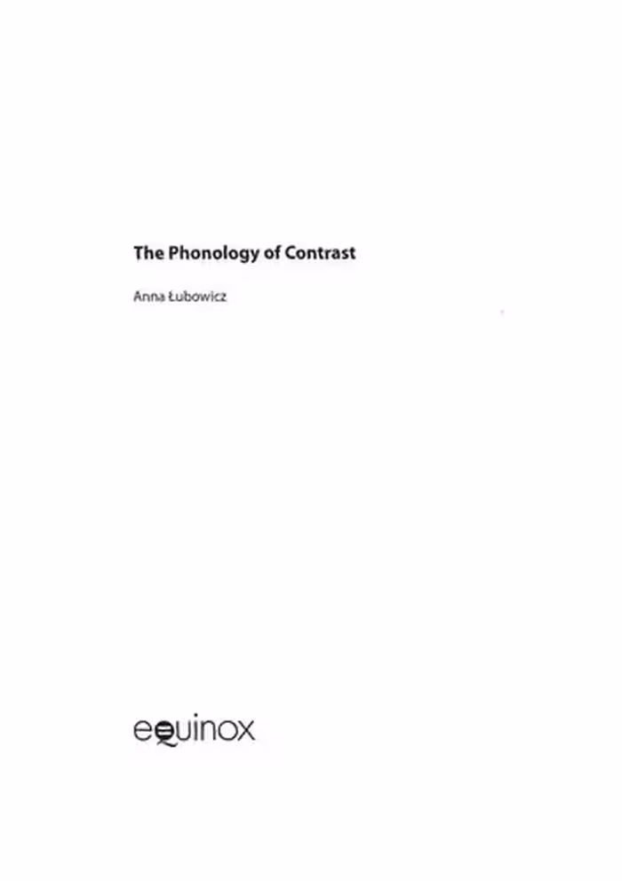 خرید و دانلود نسخه کامل کتاب The Phonology of Contrast