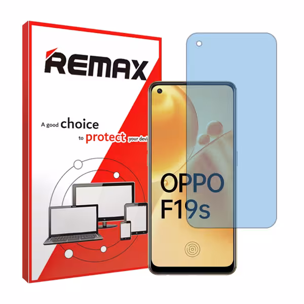 گلس اوپو F19s مدل هیدروژلی مات آنتی بلو برند ریمکس کد S