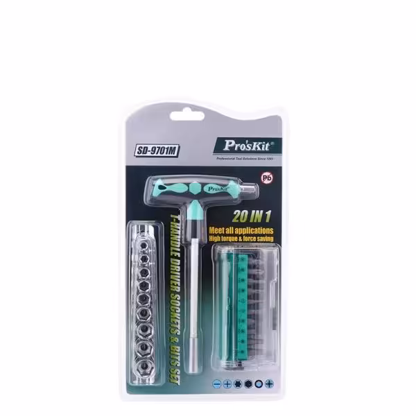 سری پیچ گوشتی پروسکیت مدل SD-9701M | بسته 30 عددی