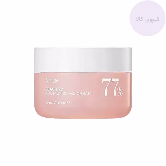 کرم نیاسین و هلو 77 درصد آنوا Anua آبرسان و تغذیه کننده