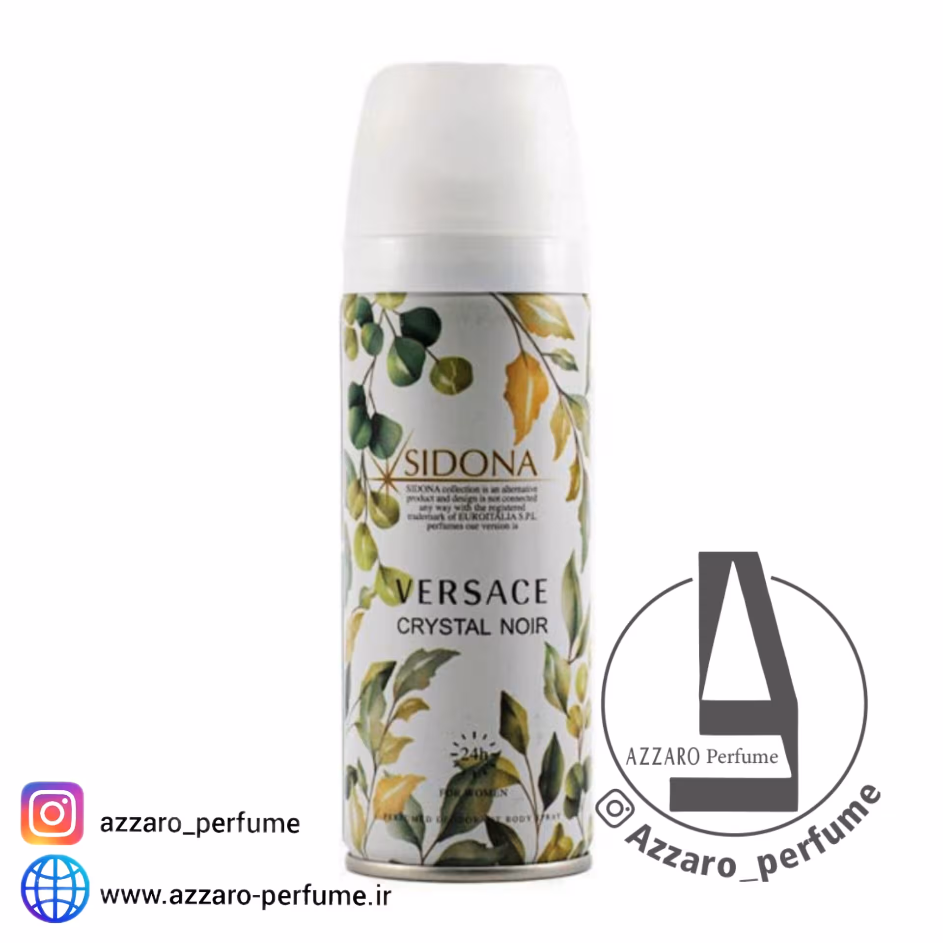 اسپری بدن زنانه سیدونا رایحه ورساچ مشکی Versace Crystal Noir حجم 200 میل