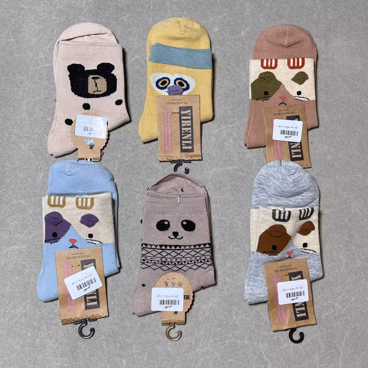 جوراب بچه گانه عروسکی کد 1554